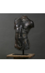 Gran escultura "Fragment of Hermes" en soporte de metal negro