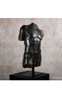 Didelė skulptūra "Hermeso fragmentas" ant juodojo metalo pagrindo