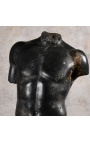 Grote Sculptuur "Fragment van Hermes" black metal ondersteuning