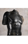 Didelė skulptūra "Hermeso fragmentas" ant juodojo metalo pagrindo