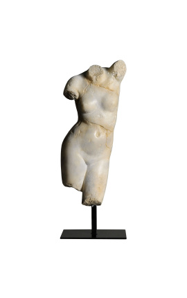 Sculpture &quot;Venus&quot; taille L sur support métallique noir