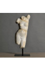 Escultura Venus tamaño L en soporte de metal negro
