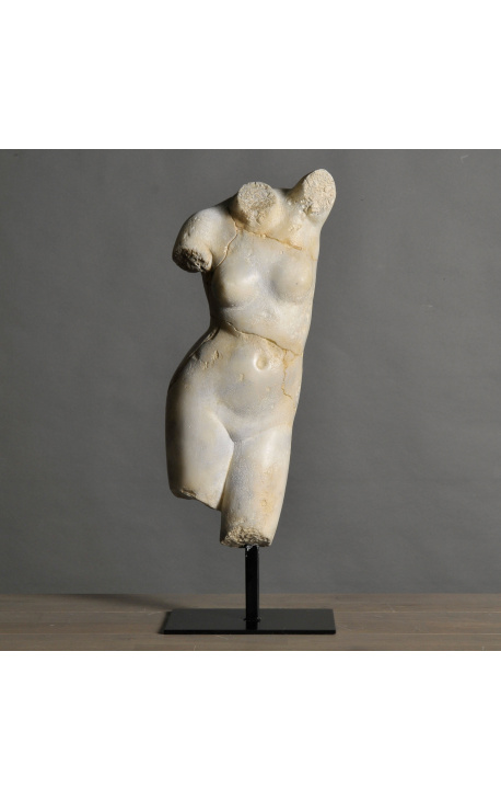 Skulptur "Venus" storlek L på svart metall stöd