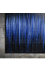 Pintura acrílica contemporánea "Frequencies in Blue and Black - Petit Opus"