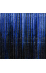 Moderne akrylmaling "Frekvenser i blå og svart - Lille Opus"