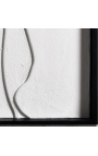 Tableau contemporain carré Stratigraphies de Blancs - Opus 1