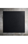 Tableau contemporain carré "Vortex Noir"