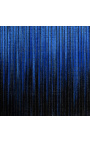 Pintura acrílica contemporânea "Frequências em Azul e Preto - Grand Opus"