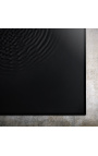 Pintura rectangular contemporánea "Ondes - Opus 1 - Black"