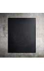 Contemporary rectangular painting "Ondes - Opus 1 - Black"