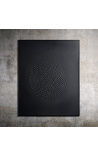 Tableau contemporain rectangulaire Ondes - Opus 1 - Noir