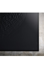 Sodobna kvadratna slika "Ondes - opus 2 - črna"