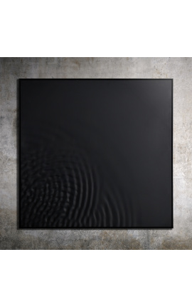Šiuolaikinis kvadratinis tapyba "Rivažas - juodas"