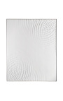 Tableau contemporain rectangulaire "Ricochet - Blanc"