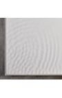 Tableau contemporain rectangulaire "Ricochet - Blanc"