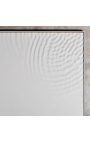 Tableau contemporain rectangulaire "Ricochet - Blanc"
