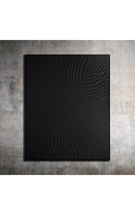 Contemporary rectangular painting "Ricochet - Black"