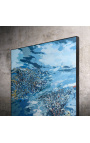 Tableau contemporain carré peinture acrylique "Anticyclone"