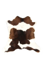 Коврик из натуральной воловьей кожи темно-коричневого цвета