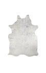 Carpet in real cowhide silver and grey cowhide