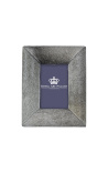 Marc de fotos rectangular en pell de vaca gris per a fotografia 15 cm x 10 cm