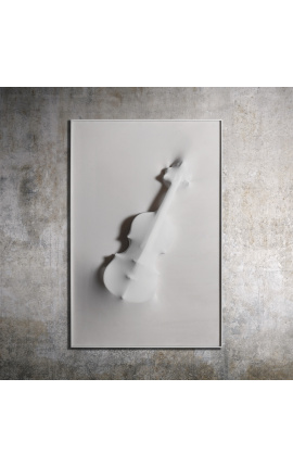 Contemporary rectangular canvas painting with violin "Sonata à Christo"