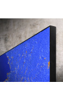Moderne quadratische Malerei "Bleu Dune - Kleines Format"