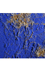 Tableau contemporain carré "Bleu Dune - Grand Format"