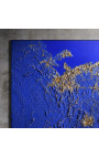 Súčasná štvorcová maľba "Bleu Dune - Veľký formát"