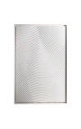 Tableau contemporain rectangulaire "Blanc d'optique"