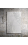 Tableau contemporain rectangulaire Blanc d'optique