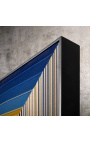 Soubor šesti současných čtvercových obrazů "Konvexní optická modrá"