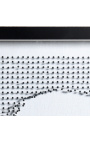 Contemporary rectangular painting "Carpe Diem" formed of pins