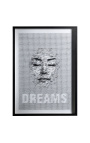 Tableau contemporain rectangulaire "Dreams" formé d'épingles