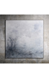 Hedendaagse square acryl schilderij Als een droom in B&W