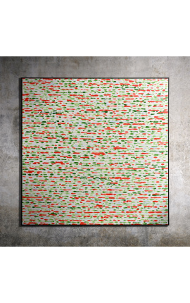 Contemporary square painting "Conversation en Dotted - Large Format"