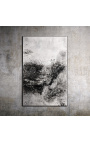 Kortárs négyzetfestmény "Hirosima szerelmem - 1. fejezet Nagy Opus"