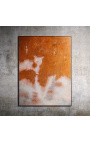 Moderni neliön maalaus "Tulipalo Jaipurissa" akryylinen maalaus