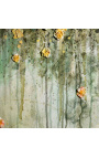 Contemporary rectangular painting "Hommage à Monet - Opus jaune - Small Format"