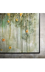 Pintura retangular contemporânea "Tribute to Monet - Yellow Opus - Small Size"
