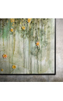 Pintura rectangular contemporánea "Hommage à Monet - Opus jaune - Small Format"