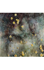 Tableau contemporain rectangulaire "Hommage à Monet - Opus jaune - Petit Format"