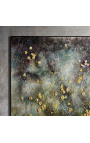 Samtida rektangulär målning "Hommage à Monet - Opus jaune - Litet format"