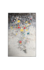Pintura contemporânea muito grande "Tribute to Monet - White Opus - Large Format"