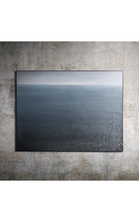 Grand tableau contemporain rectangulaire "Horizon Perpétuel - Demi Opus"