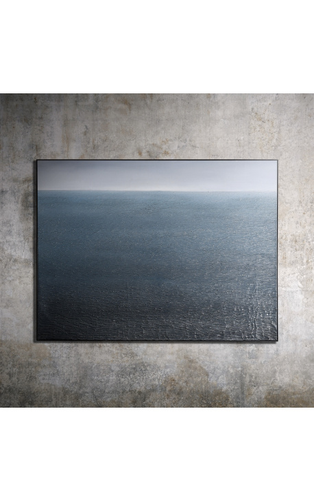 Grote hedendaagse rectangulaire schilderij "Perpetual Horizon - Demi Opus"