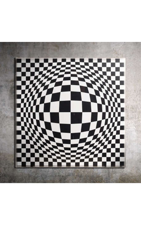 Σύγχρονος πίνακας "Optical illusion / Acrylic N.6" με θήκη από πλεξιγκλάς