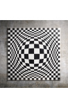Moderne maleri Optisk illusion / Akryl N.6 med Plexiglas kasse