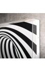 Hedendaagse schilderij "Optische illusie / Acryl N4" met Plexiglass