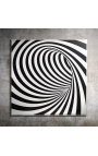 Hedendaagse schilderij "Optische illusie / Acryl N4" met Plexiglass